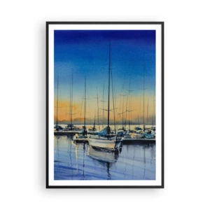 Affisch i svart ram - Slutet på en bra dag - 70x100 cm