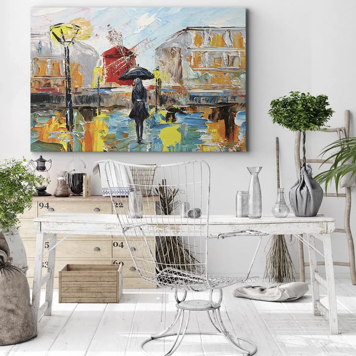 Canvastavla - Bild på duk - Parislegender - 70x50 cm