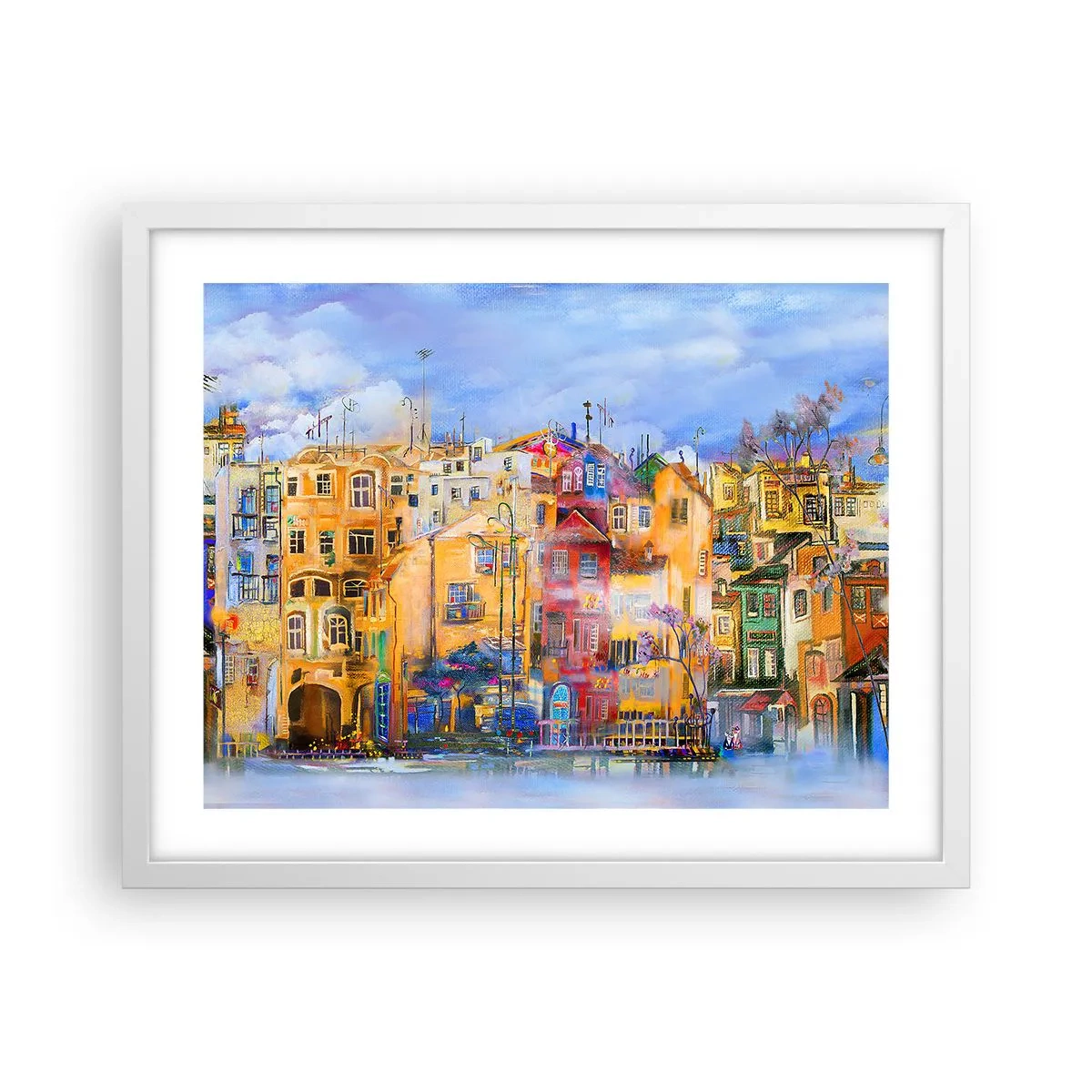 Affisch i vit ram - Vi är tillsammans - 50x40 cm