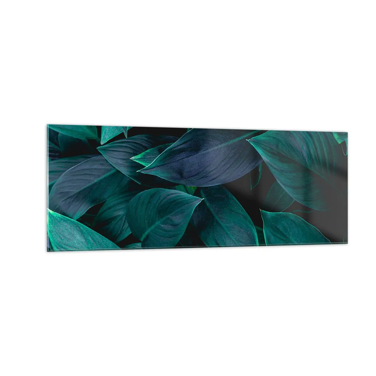 Glastavla - Bild på glas - Grönskan själv - 140x50 cm