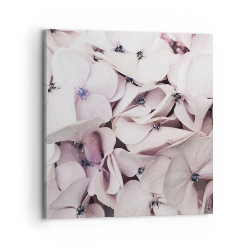 Canvastavla - Bild på duk - I en flod av blommor - 70x70 cm