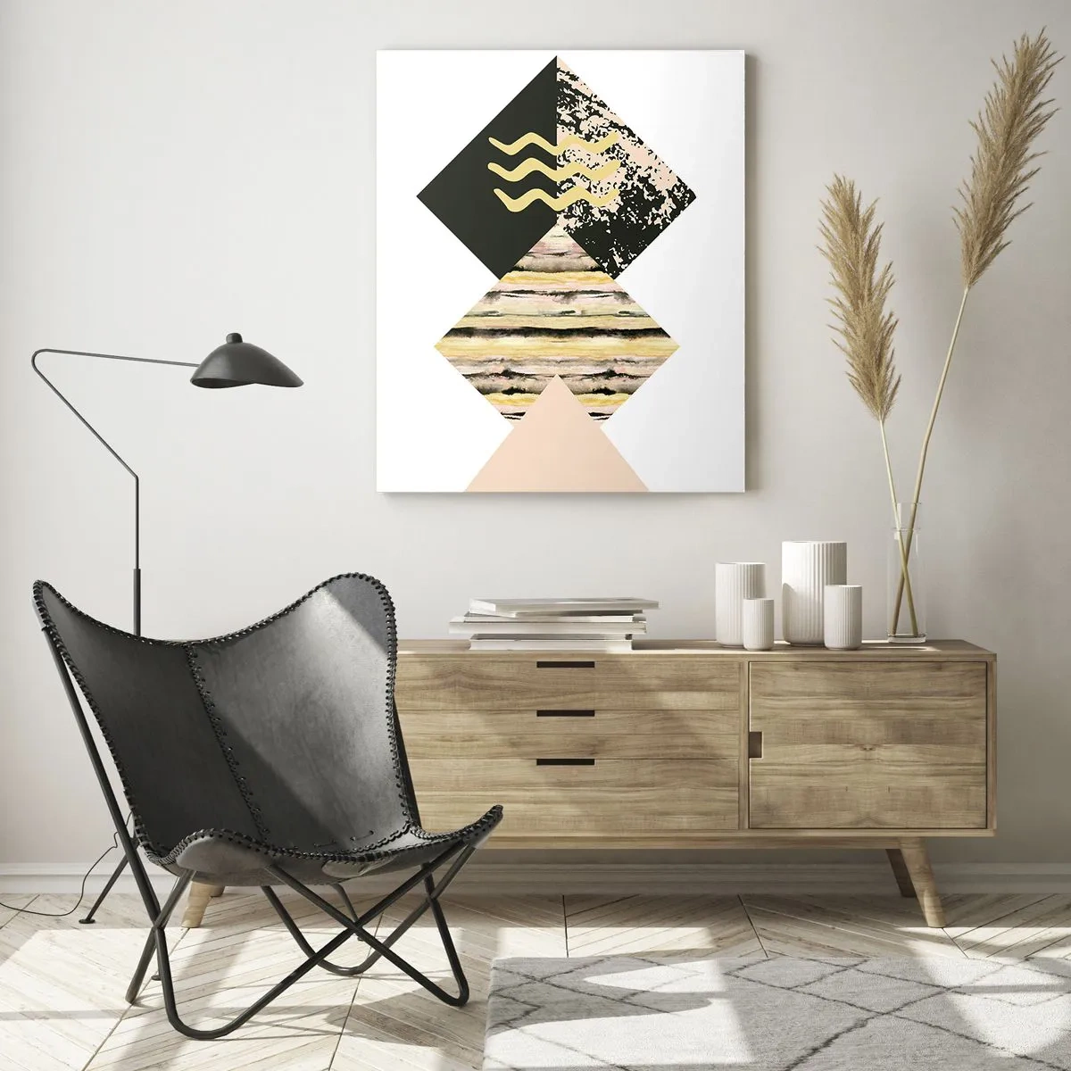 Glastavla - Bild på glas - Inte så enkelt - 50x70 cm