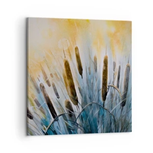 Canvastavla - Bild på duk - Vattnets kyla, solens hetta - 60x60 cm
