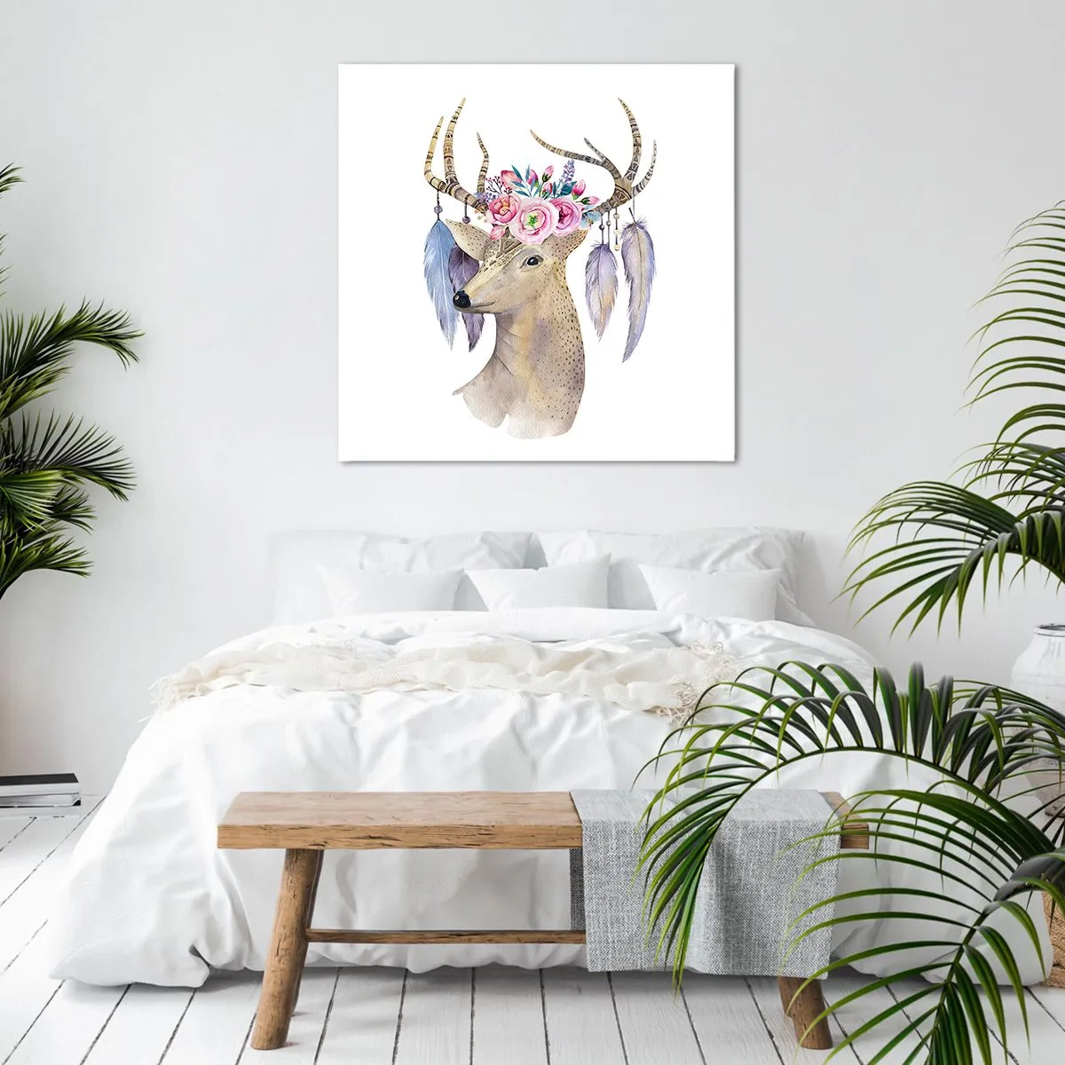 Canvastavla - Bild på duk - Själguide - delikat, oskyldig - 70x70 cm