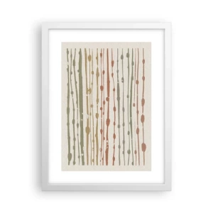 Affisch i vit ram - Musikalisk färgnotation - 30x40 cm