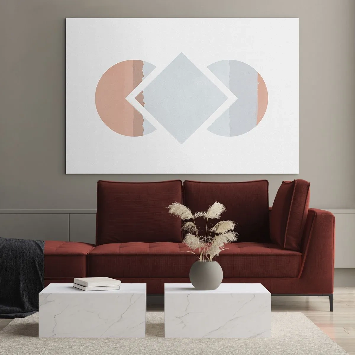 Glastavla - Bild på glas - Situationen är klar - 100x70 cm