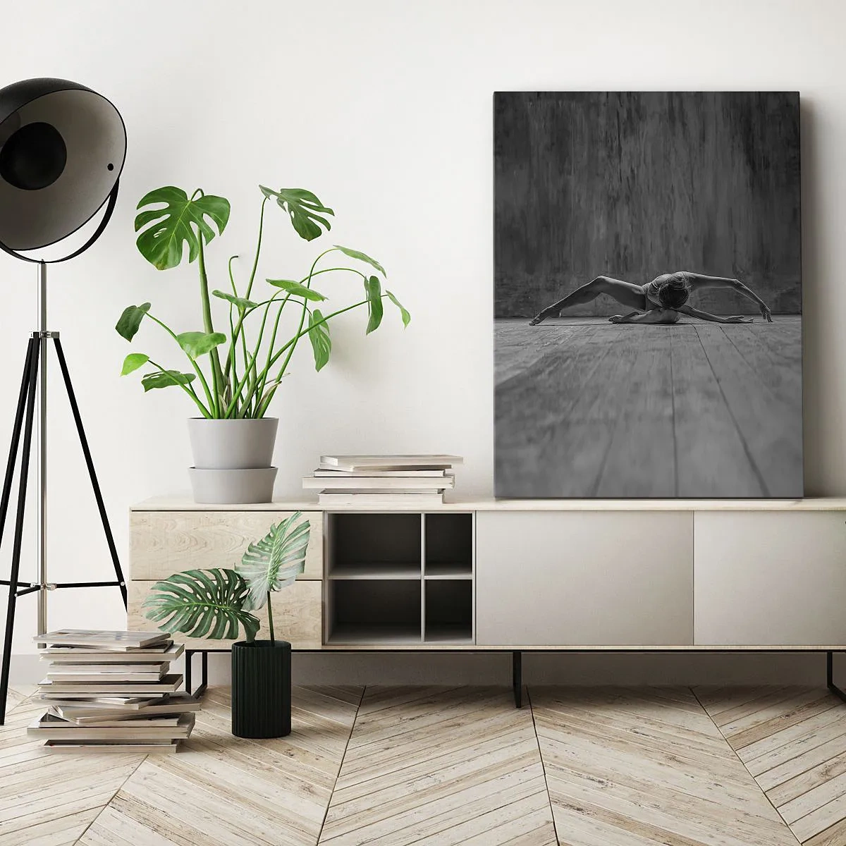 Canvastavla - Bild på duk - Upphittad symmetri - 50x70 cm