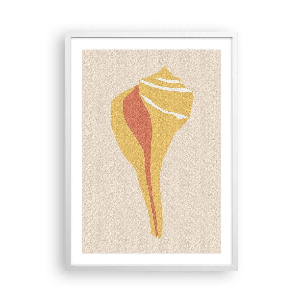 Affisch i vit ram - Organisk abstraktion - tillväxt - 50x70 cm