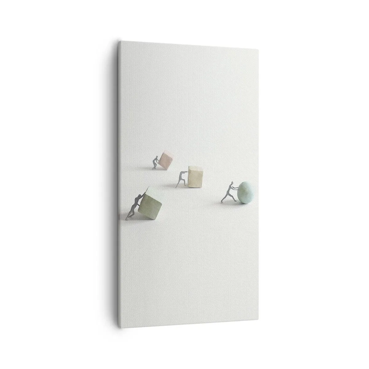 Canvastavla - Bild på duk - Livet leker - 55x100 cm