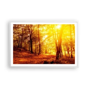 Affisch i vit ram - Mot guldgläntan - 91x61 cm