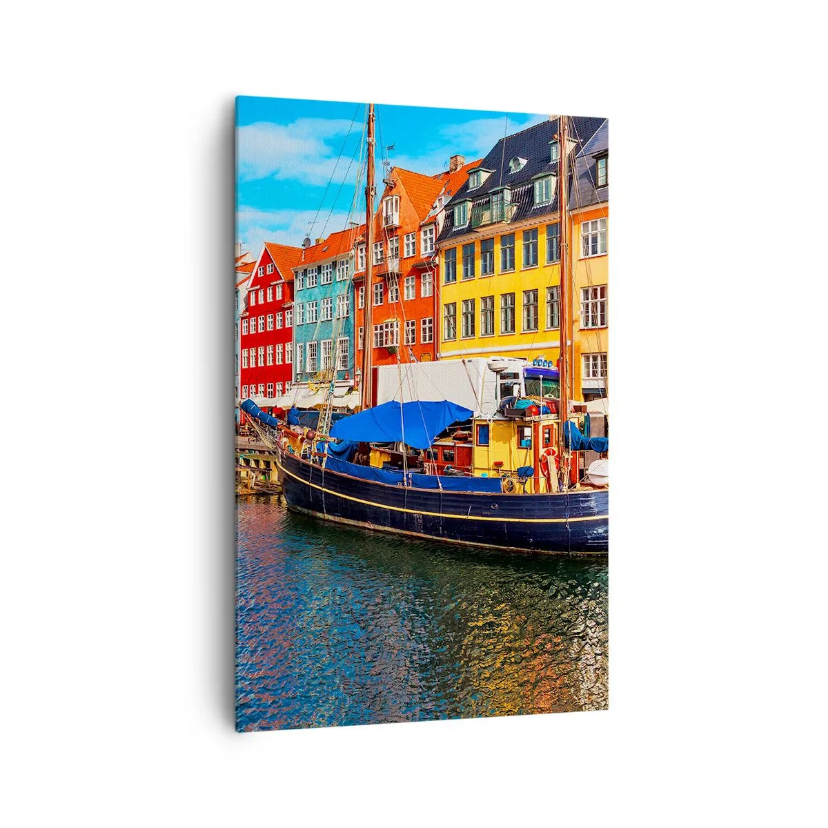 Canvastavla - Bild på duk - Glad kaj - 80x120 cm