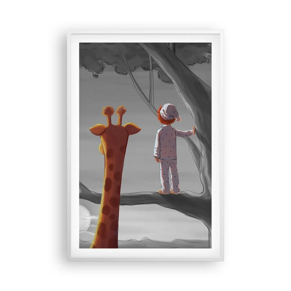 Affisch i vit ram - Det händer på riktigt - 61x91 cm