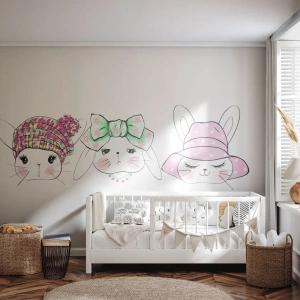 Självhäftande Fototapet Deluxe Sticker - Fundersam, ledsen, glad - För barn, Grafik, Illustration - 250x175 cm