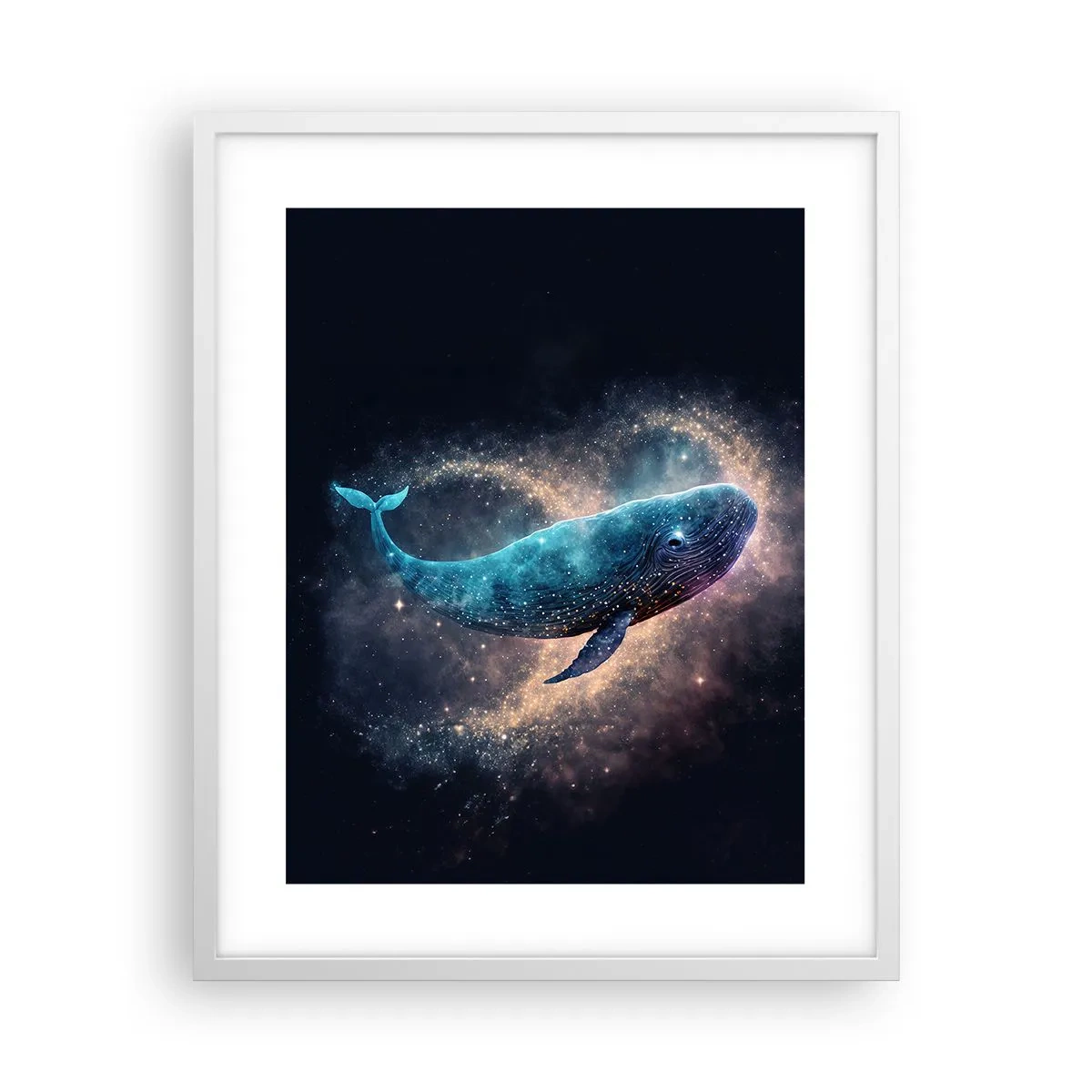 Affisch i vit ram - Det finns en värld... - 40x50 cm