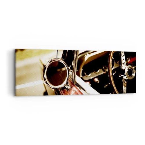 Canvastavla - Bild på duk - En bil med själ - 90x30 cm