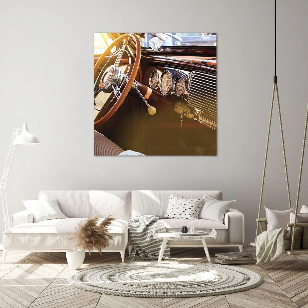 Canvastavla - Bild på duk - Smak av lyx från det förflutna - 30x30 cm