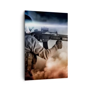 Canvastavla - Bild på duk - Helt enkelt en hjälte - 70x100 cm