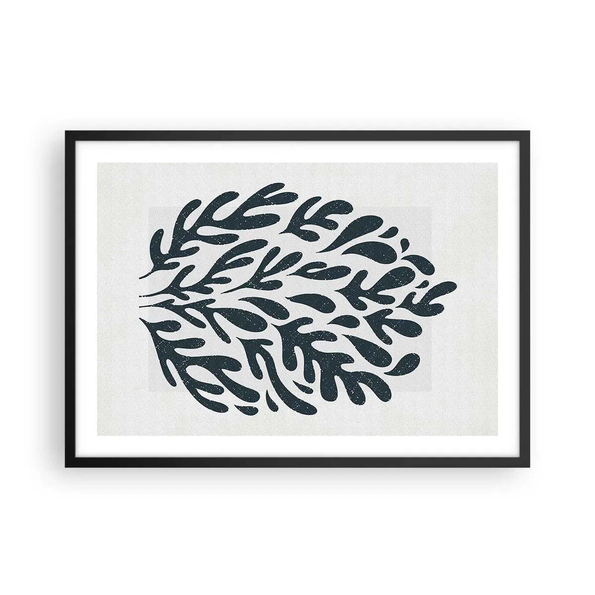Affisch i svart ram - Naturens former - 70x50 cm