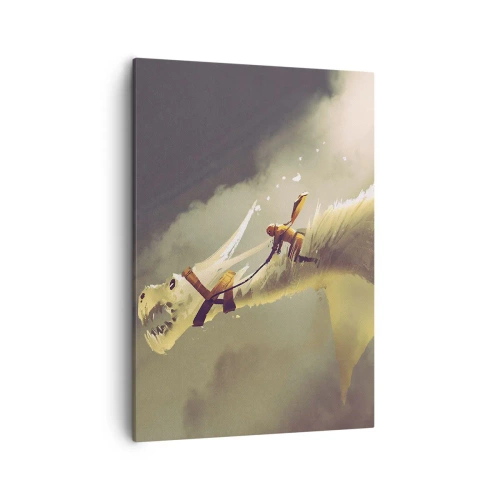 Canvastavla - Bild på duk - Rädda världen - 50x70 cm