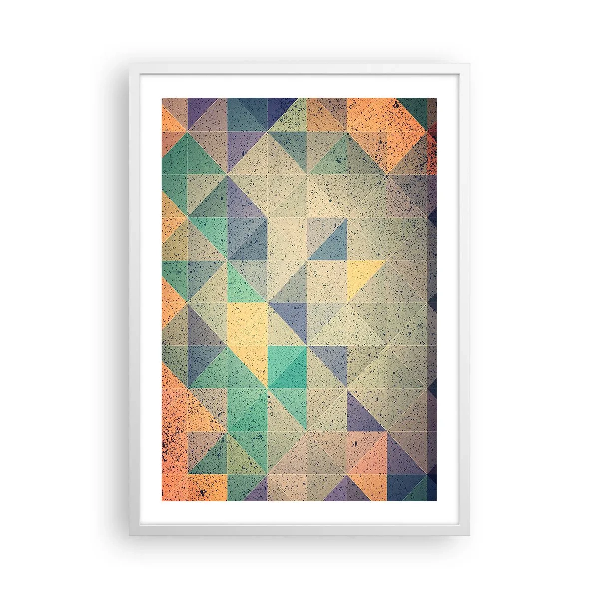 Affisch i vit ram - Trianglarnas republik - 50x70 cm