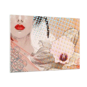 Glastavla - Bild på glas - Serieheroin - 100x70 cm