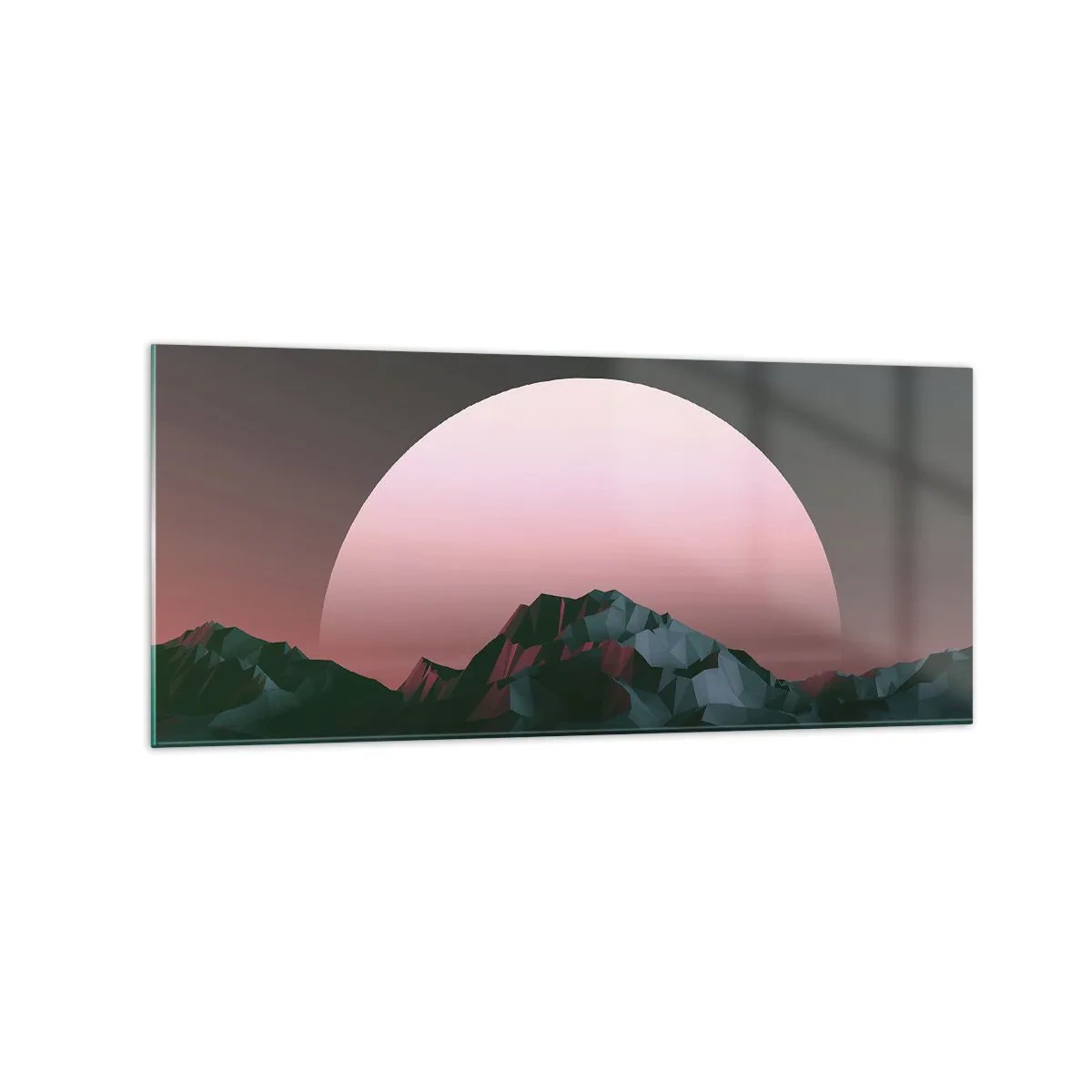 Glastavla - Bild på glas - I den granliggande galaxen - 120x50 cm