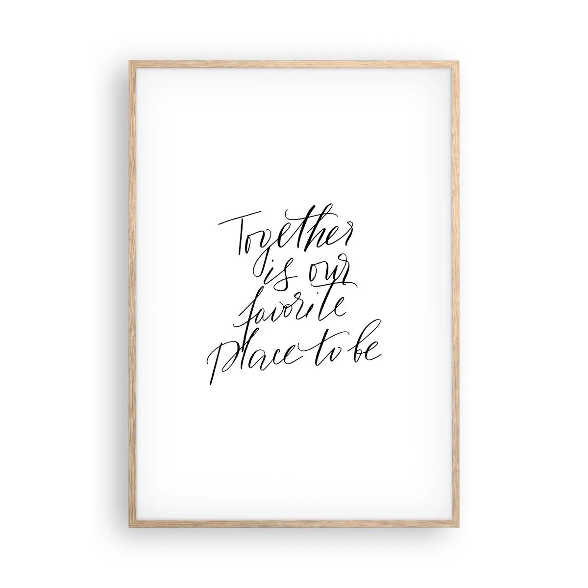 Affisch i ram av ljusek - Känner du också det? - 70x100 cm