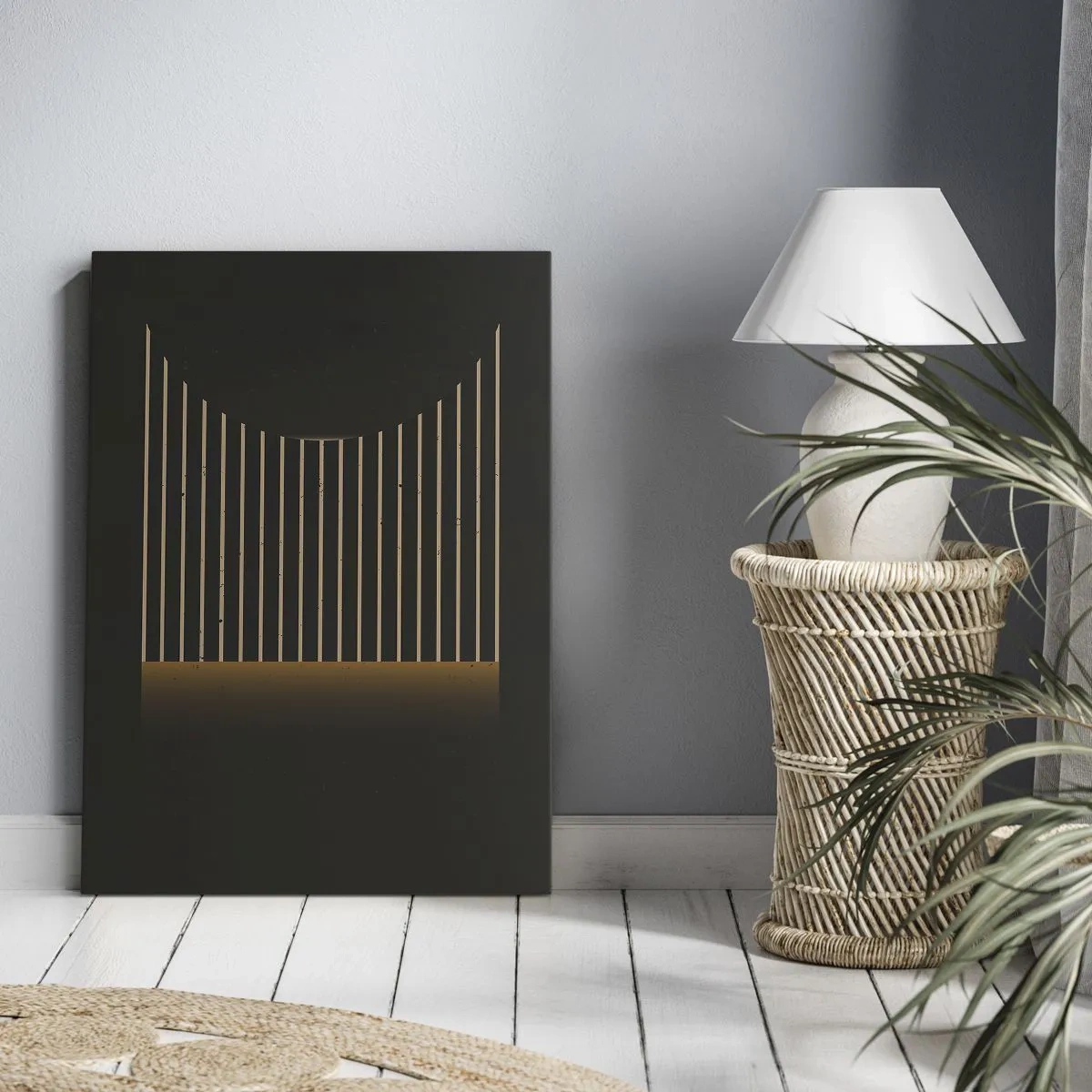 Canvastavla - Bild på duk - Utforska mörkret - 80x120 cm