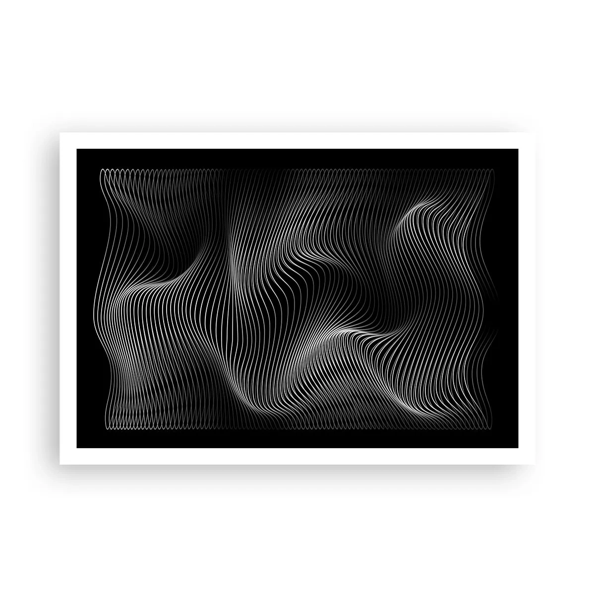 Affisch - Ljusets dans i rymden - 100x70 cm