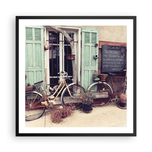 Affisch i svart ram - Länge leve provinsen - 60x60 cm