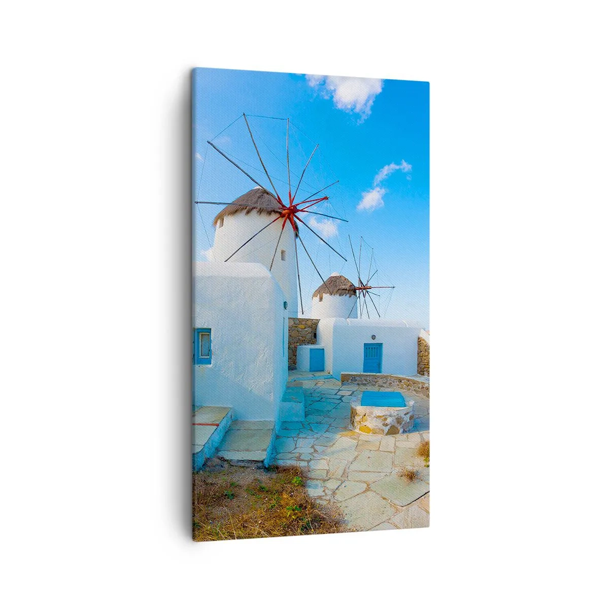 Canvastavla - Bild på duk - Blåa vinden från havet - 45x80 cm