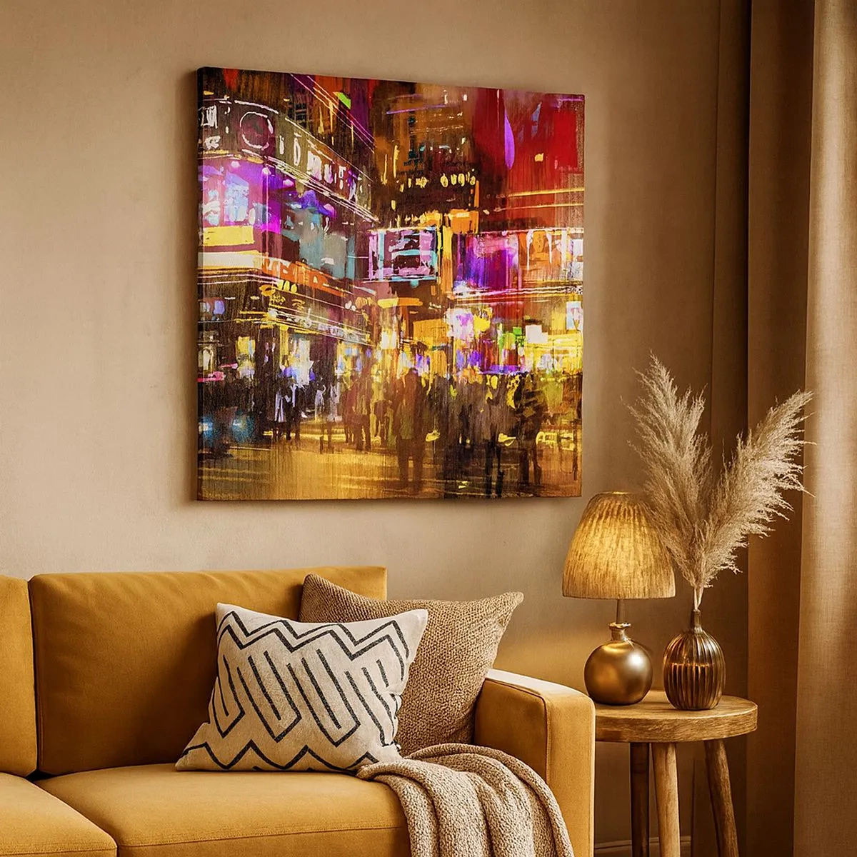 Canvastavla - Bild på duk - I ljushavet - 30x30 cm