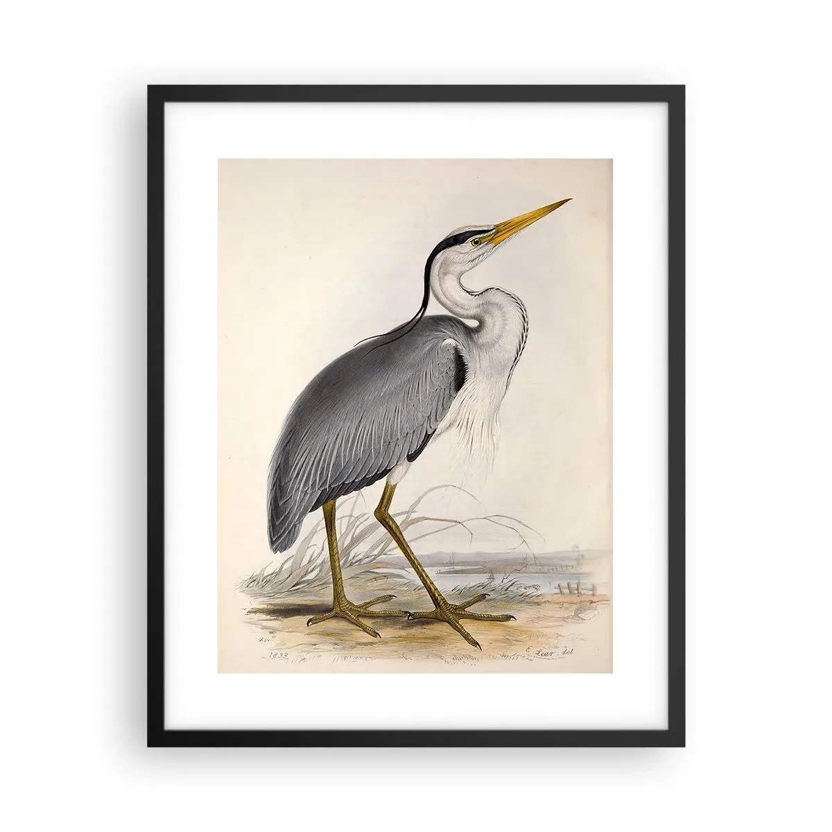 Affisch i svart ram - Hägers charm - 40x50 cm