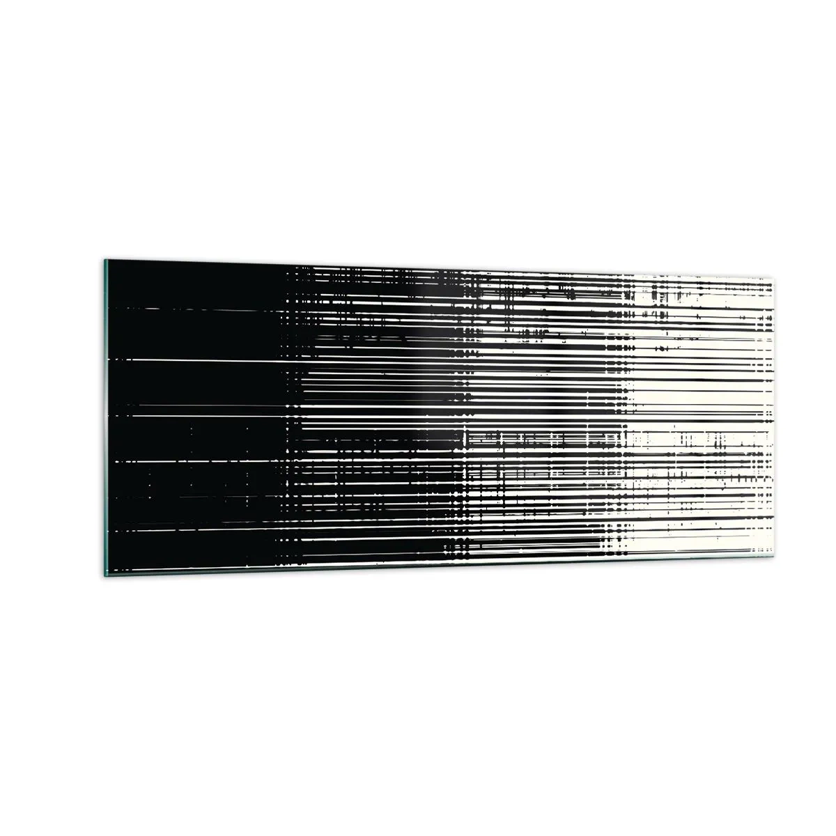 Glastavla - Bild på glas - Vågor och vibrationer - 100x40 cm