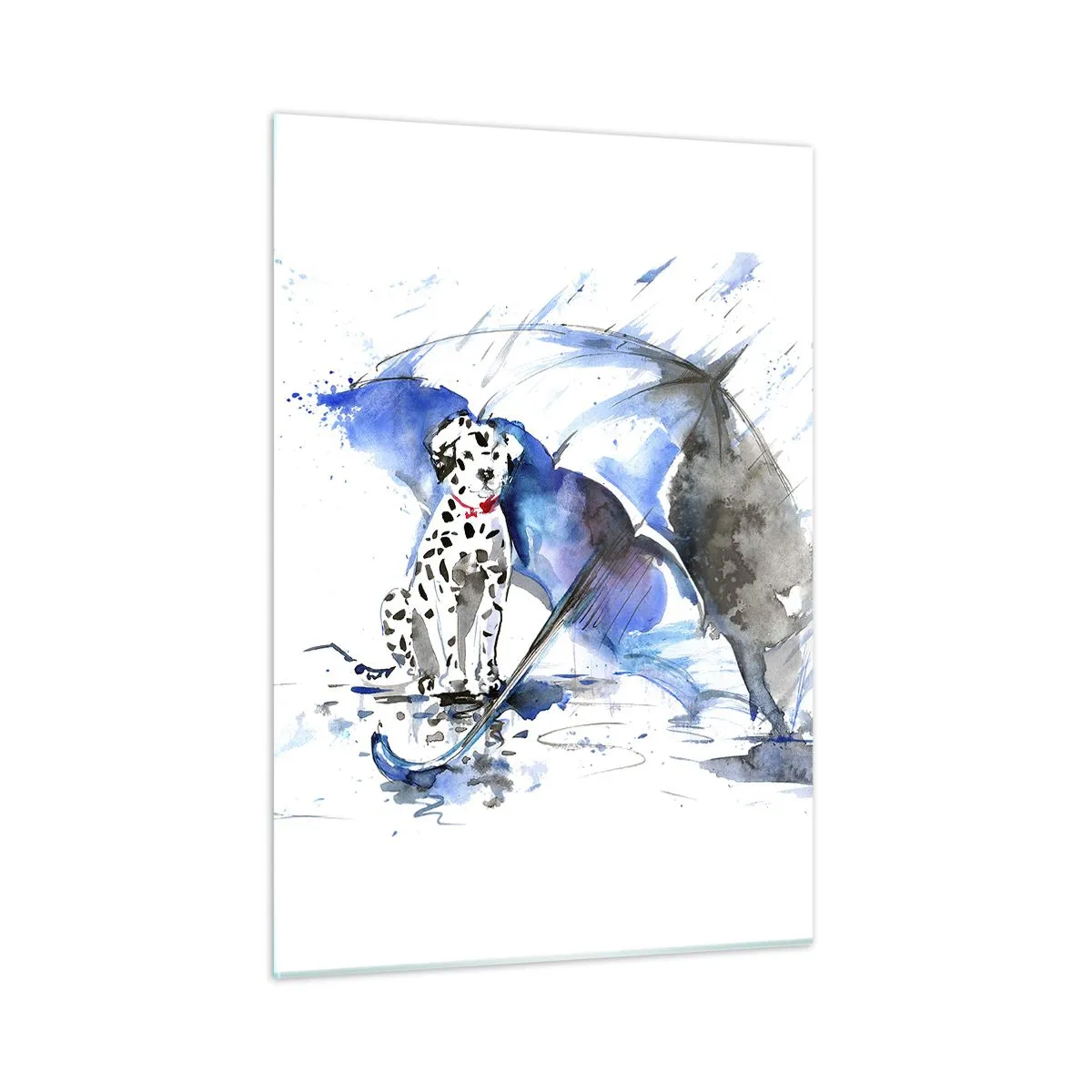 Glastavla - Bild på glas - För vänner är för det - 50x70 cm