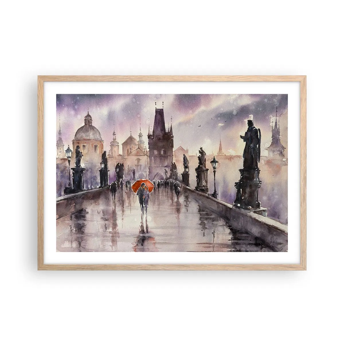 Affisch i ram av ljusek - Människor förändras inte - 70x50 cm