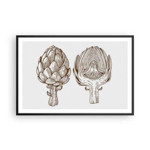 Affisch i svart ram - Anatomilektion - 91x61 cm