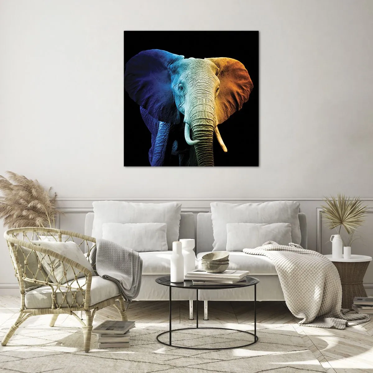 Glastavla - Bild på glas - Excentriker, ej kuf - 50x50 cm