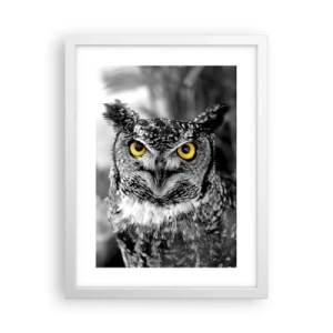 Affisch i vit ram - Inget kommer undan - 30x40 cm