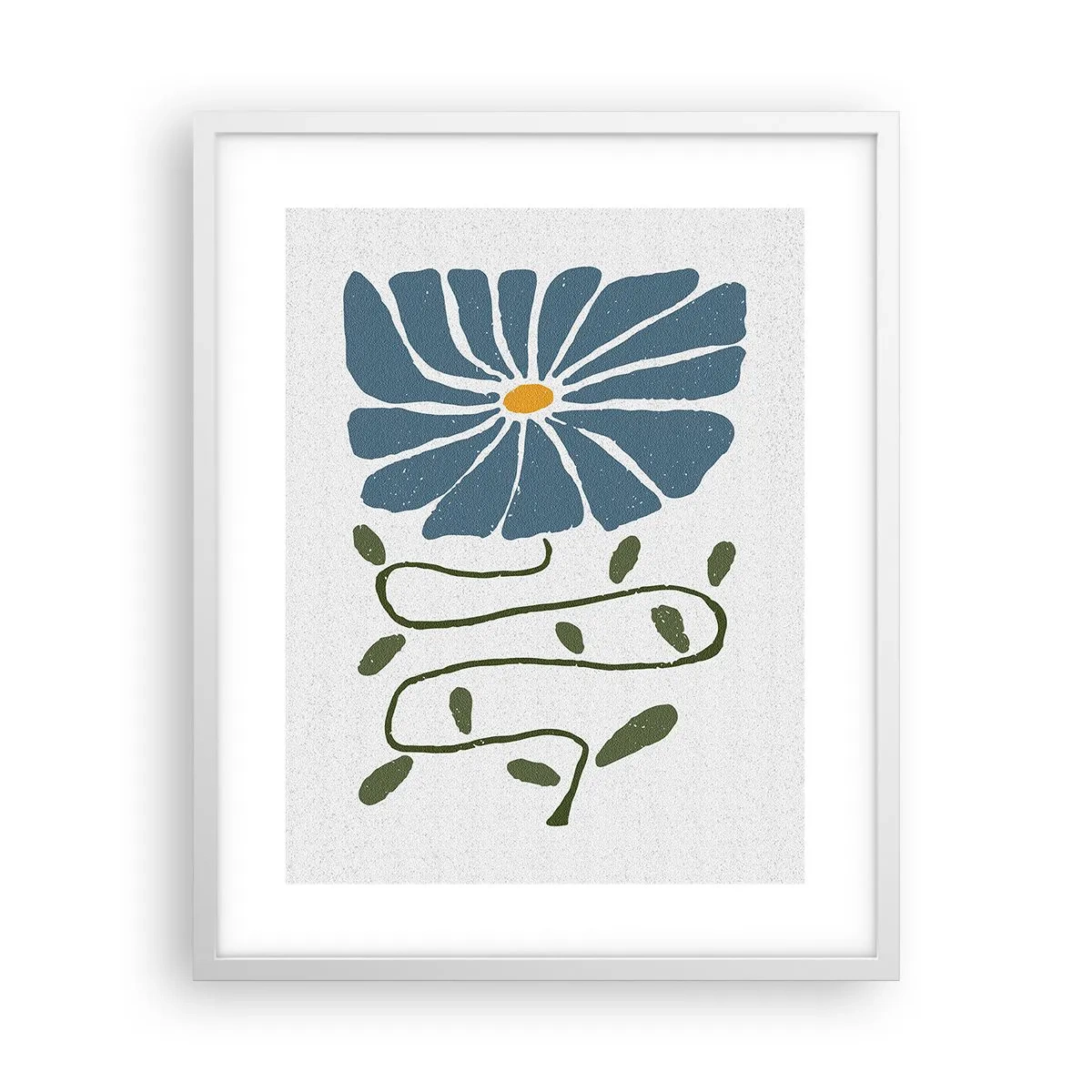 Affisch i vit ram - Kvist till blomma - 40x50 cm