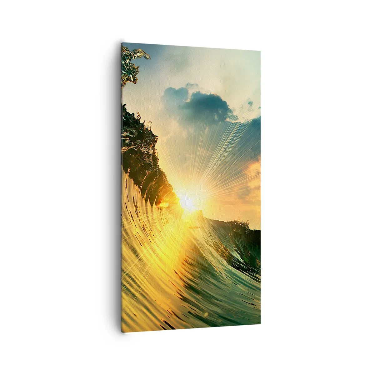 Canvastavla - Bild på duk - Surfare, var är du? - 65x120 cm