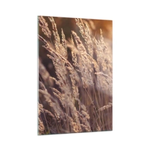 Glastavla - Bild på glas - Redo att välkomna hösten - 50x70 cm