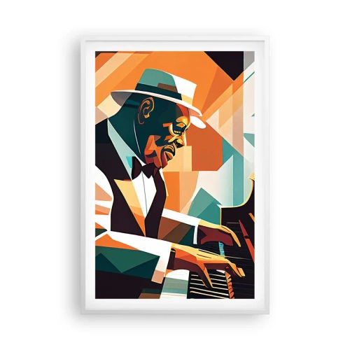 Affisch i vit ram - Allt som är jazz - 61x91 cm