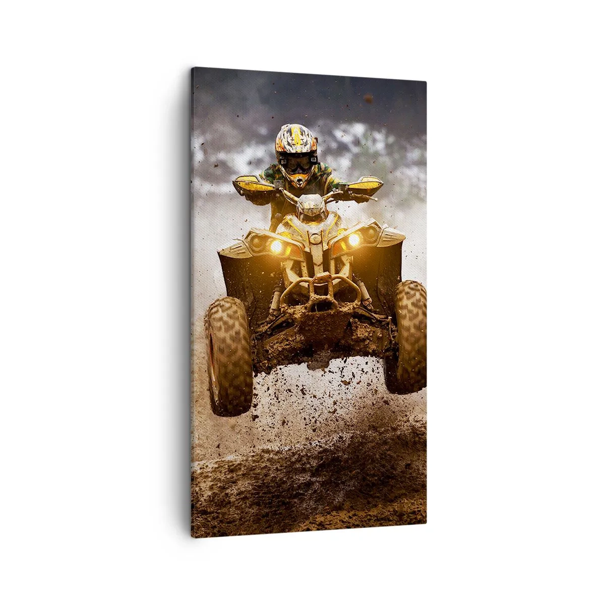 Canvastavla - Bild på duk - No risk no fun - 45x80 cm