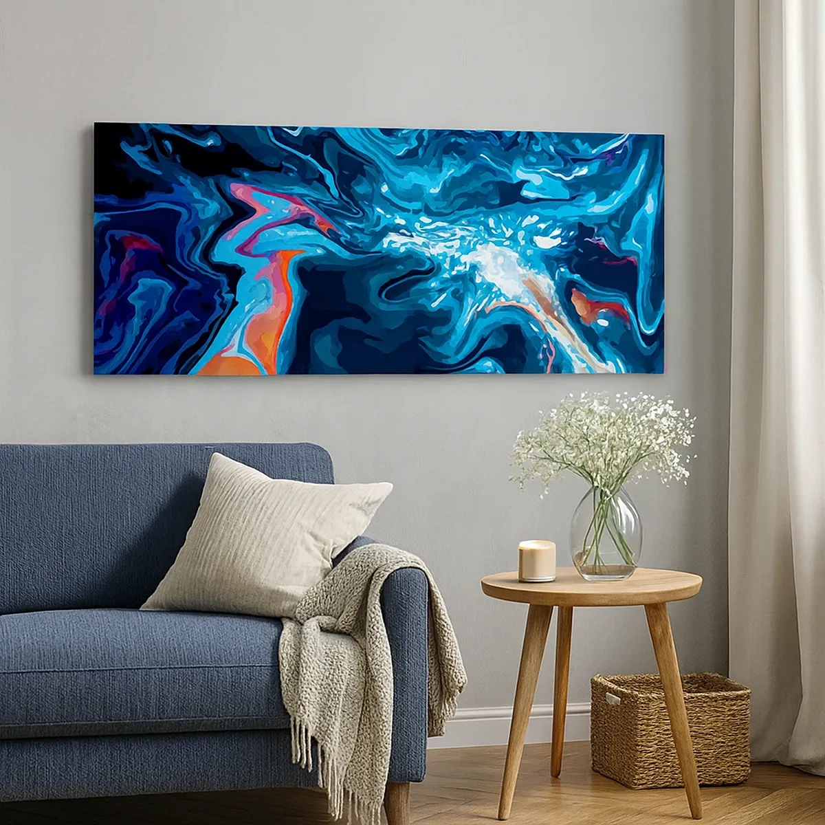 Canvastavla - Bild på duk - En resa till himlens inre - 30x30 cm