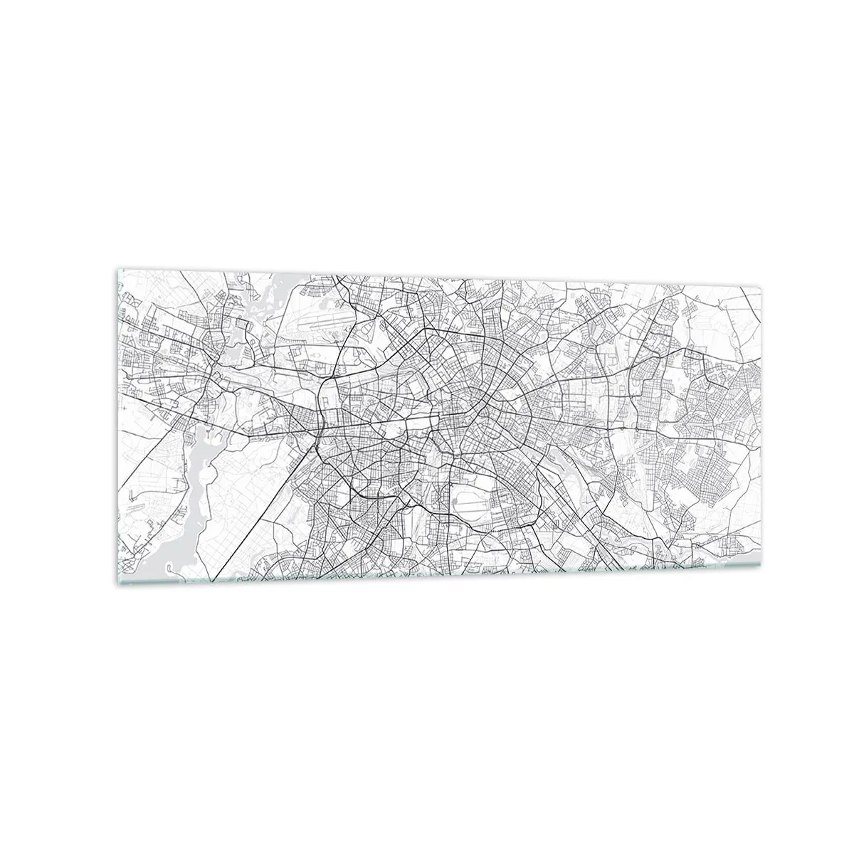 Glastavla - Bild på glas - Berlins blomma - 120x50 cm