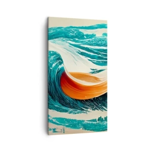 Canvastavla - Bild på duk - Surfarens dröm - 45x80 cm