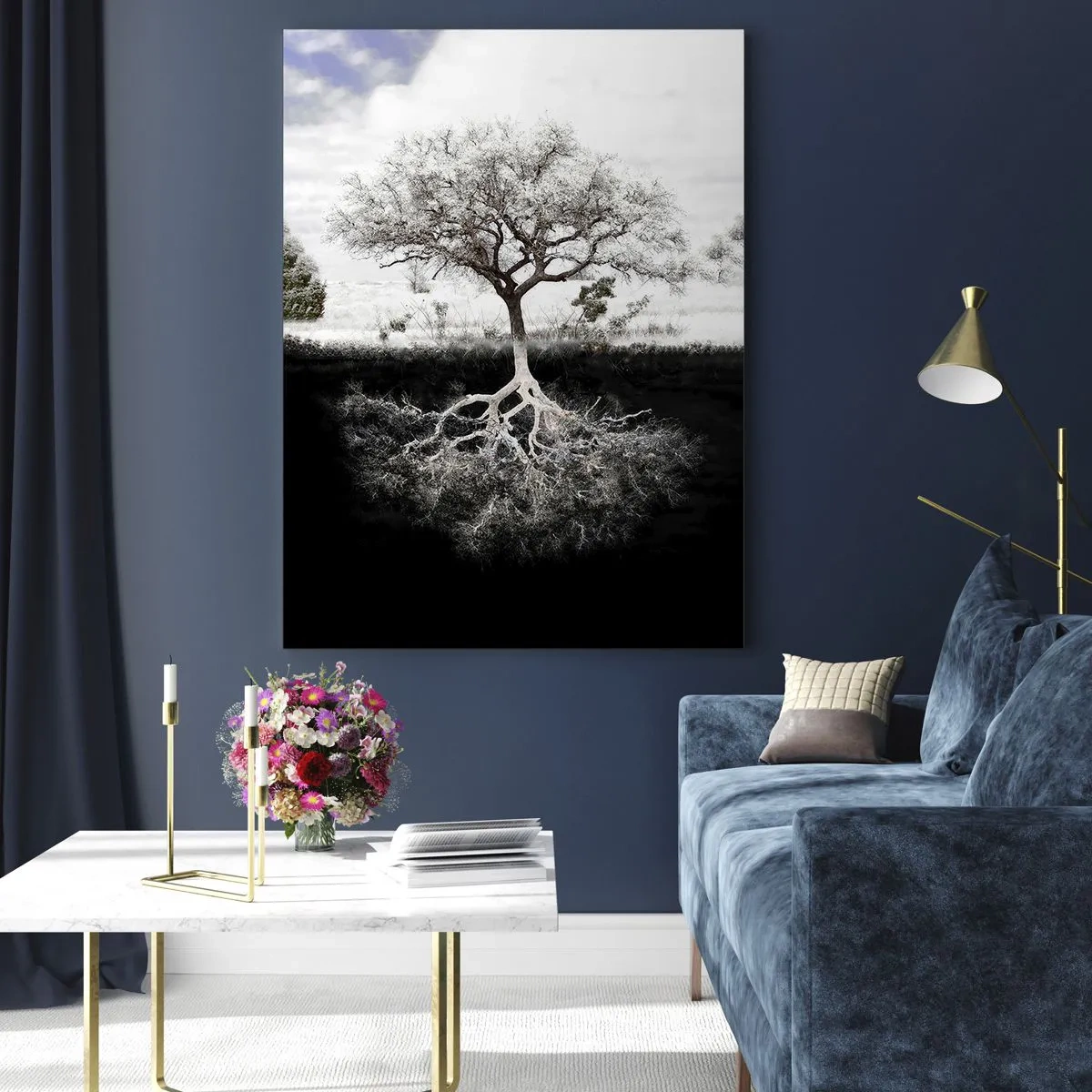 Glastavla - Bild på glas - Upptäckt av världens natur - 70x100 cm