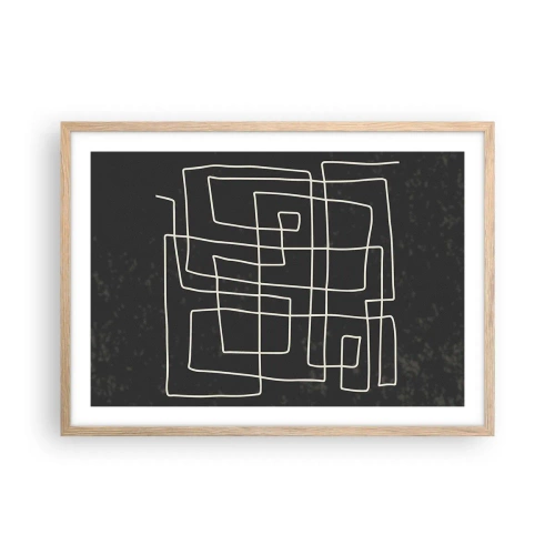 Affisch i ram av ljusek - Inte så enkelt - 70x50 cm