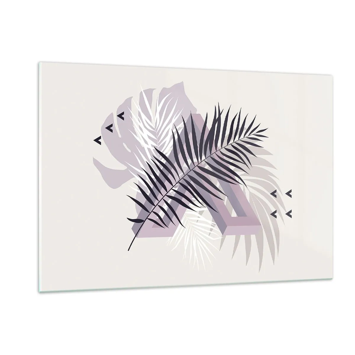 Glastavla - Bild på glas - Skuggans skugga - 120x80 cm